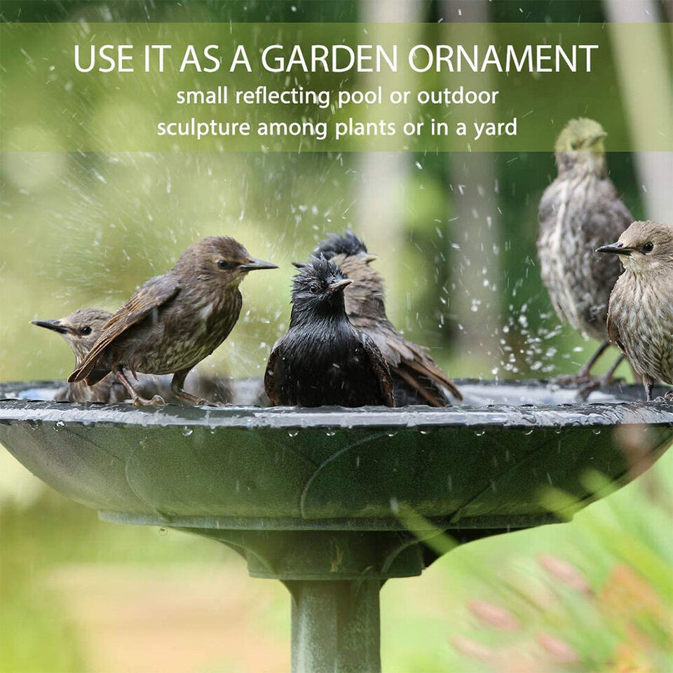 Yard Garden Ornaments Statue Outdoor Feeder Decor Patio Lawn Bird Bath Wash Set