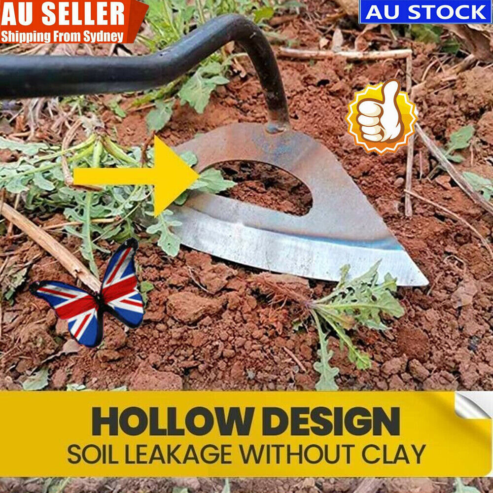 Hollow arc Hoe Hand-held Weeding rake Gardening Tool All-Steel Hollow Hoe TM