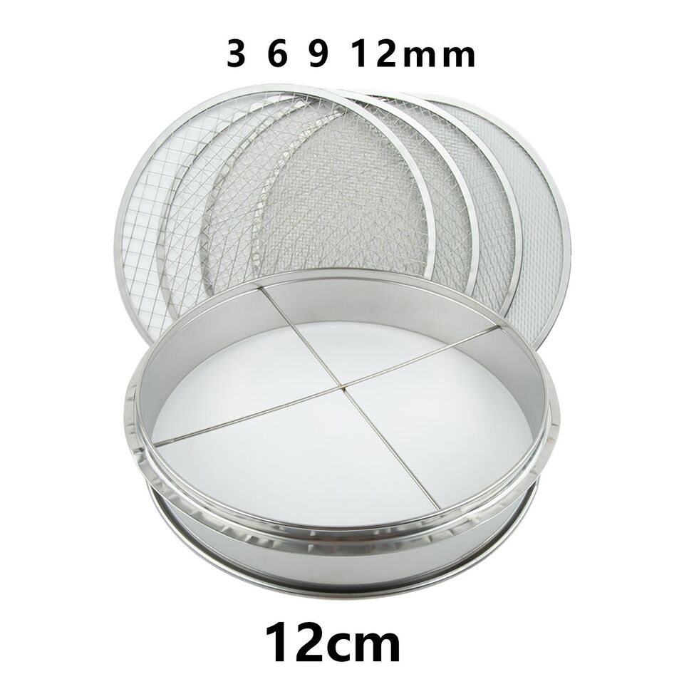 Large Round Garden Sieve Riddle Riddler Soil Sifter Mesh Gardening Tool