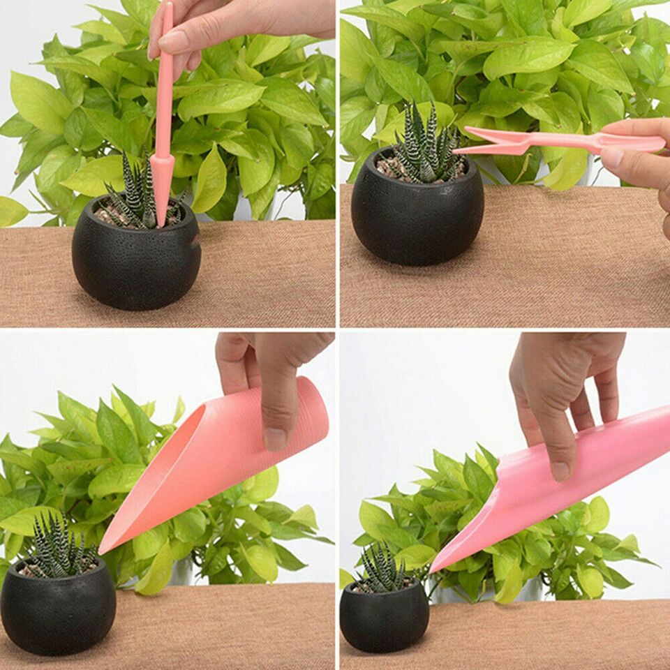 16X Mini Garden Hand Tools Transplanting Succulent Plant Gardening Tool Rake Set